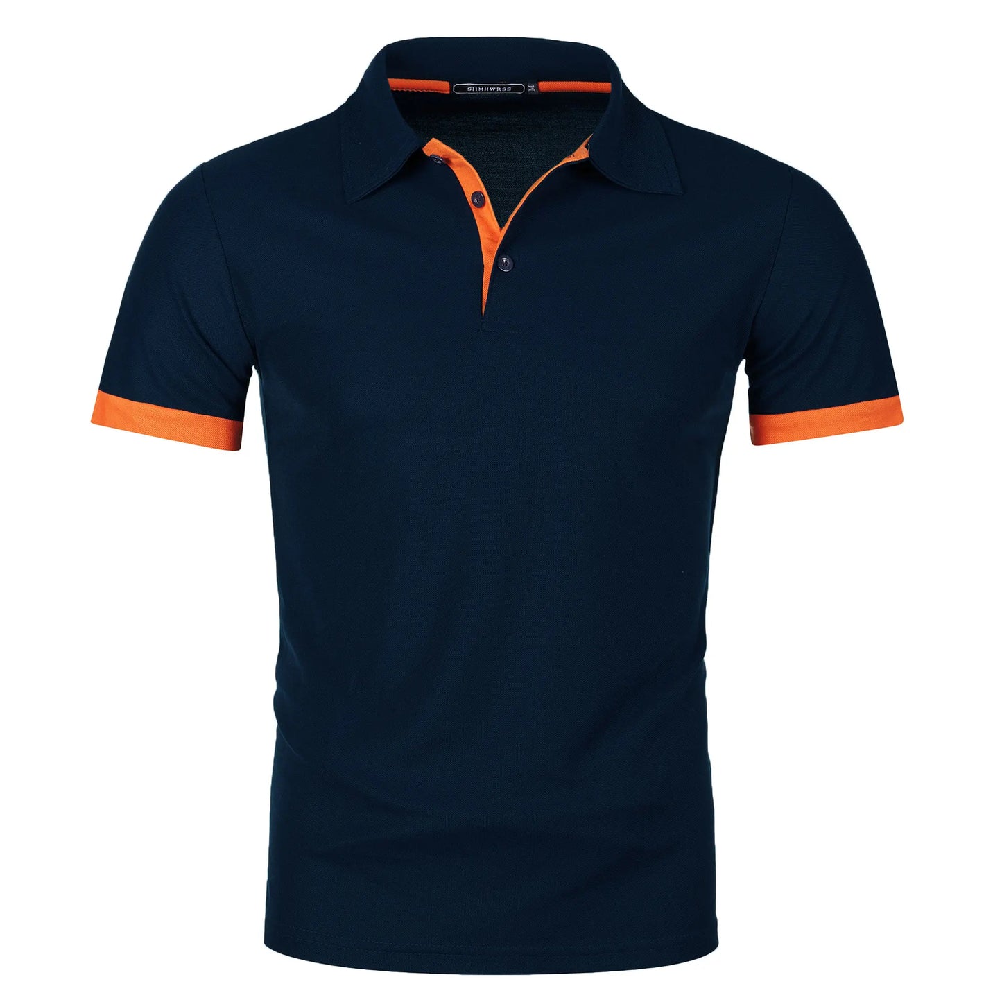 RBB Men’s Short Sleeve Color Matching Fashion Lapel Shirt – Stylish Casual Summer Top
