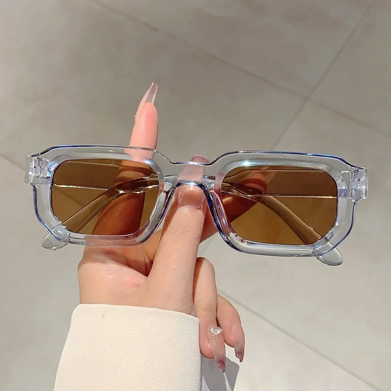RBB Vintage Rectangle Sunglasses – Unisex Retro Luxury UV400 Fashion Eyewear