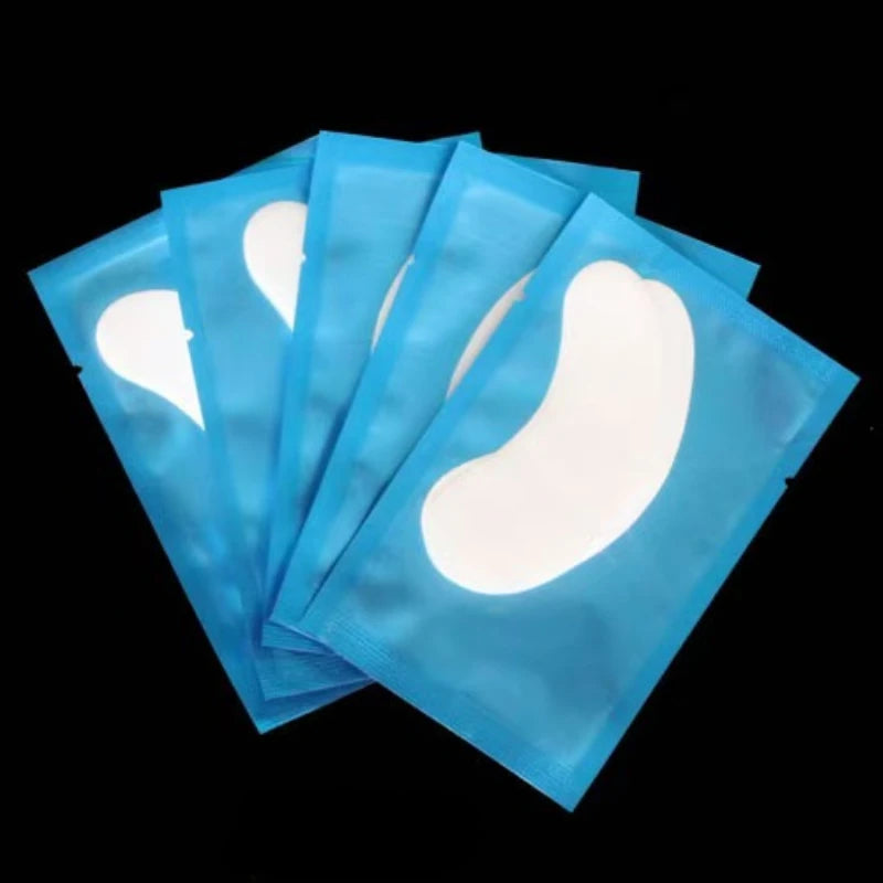 100 Pairs Under Eye Gel Patches for Eyelash Extensions – Lint-Free, Adhesive Lash Extension Supplies