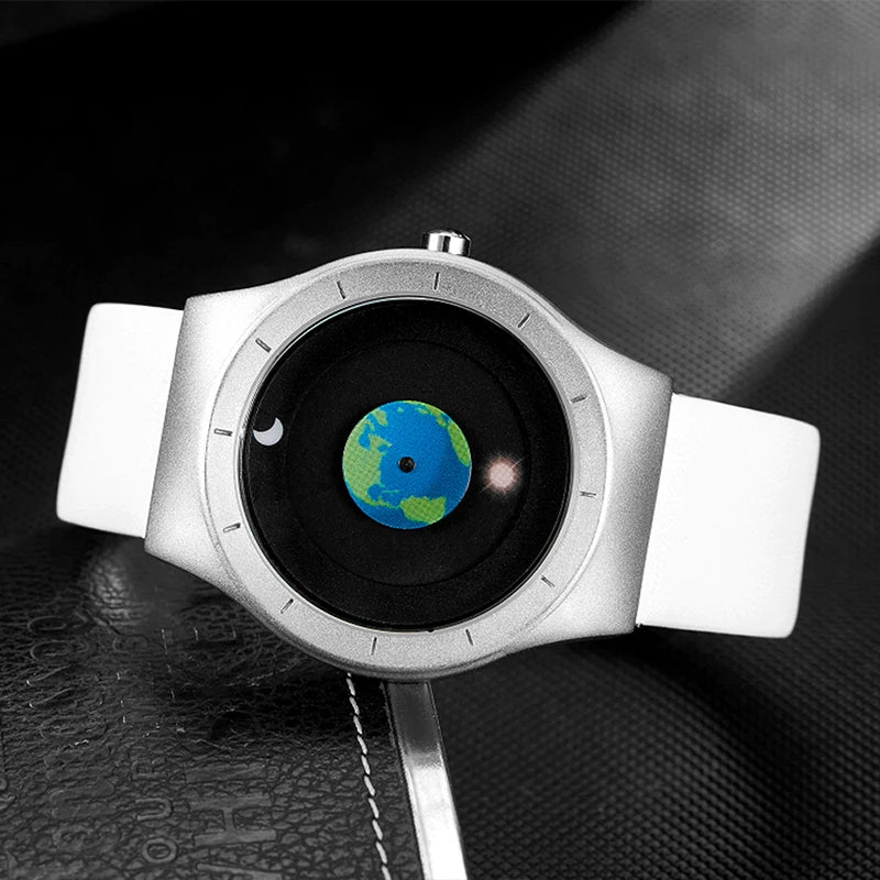 RBB Minimalist Unisex Quartz Watch – Simple Style Unique Dial for Men & Women Couples