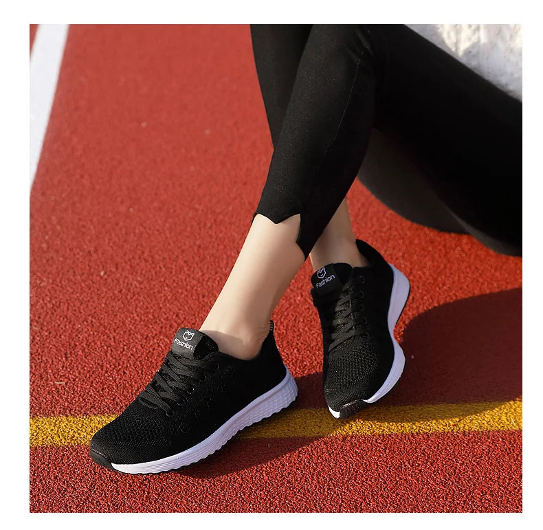 RBB Women’s Breathable Running Shoes – Lightweight Lace-Up Sneakers for Hard Court