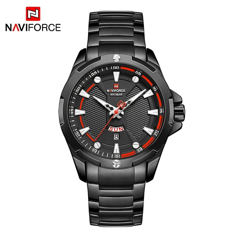 RBB Luxury Gold Men's Watch – 2024 Military Sport Quartz Wristwatch