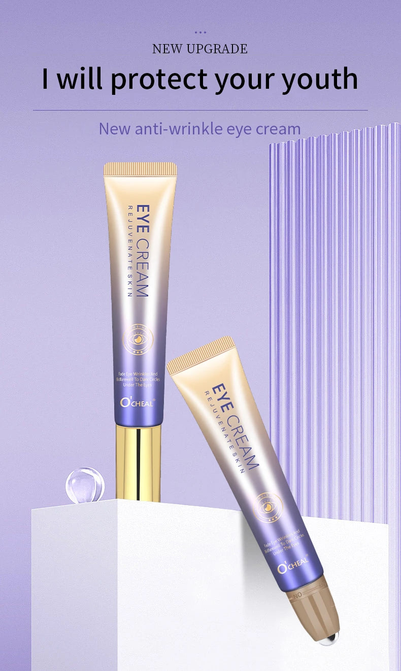 Anti-Wrinkle Eye Cream with Roller Ball – Hydrating Hyaluronic Acid Serum for Fine Lines & Puffiness