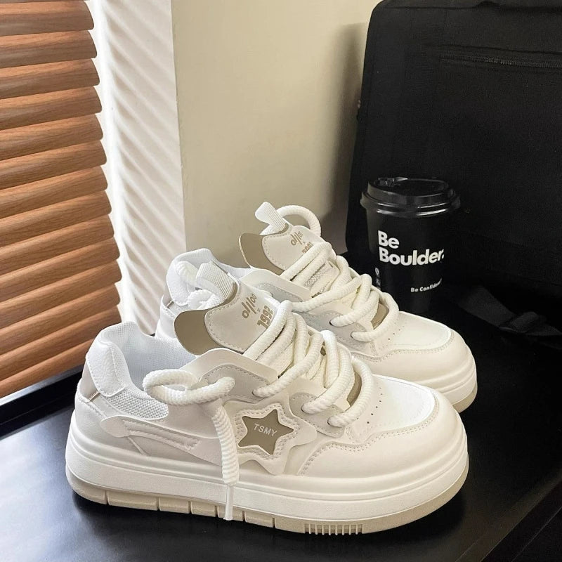 Women’s Platform Sneakers – Designer Casual Lace-Up Tennis & Running Shoes