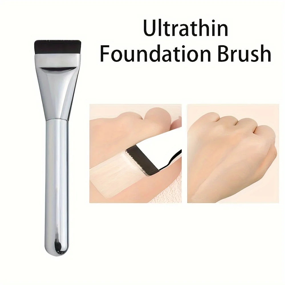 Oval Foundation Brush – Ultra-Fine, Hypoallergenic Contour Tool (1/2 Pcs)