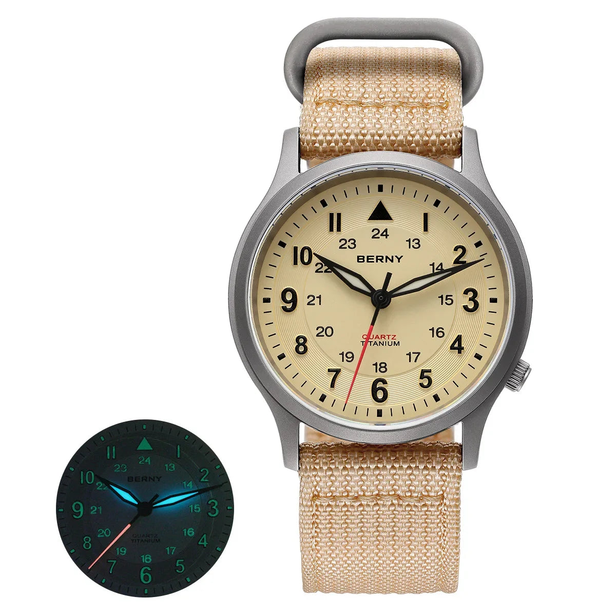RBB Titanium Field Watch – Quartz, Sapphire, BGW9 Lume, 5ATM