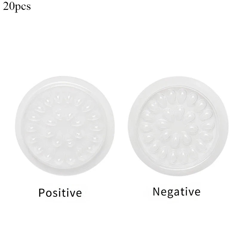 Eyelash Glue Holder Pads – 20/100pcs Adhesive Pallets for Extension Supplies