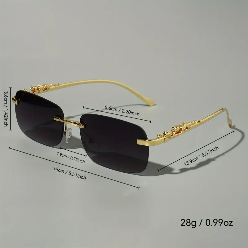 RBB Narrow Rectangle Fashion Sunglasses – Unisex Trendy Classic Shades