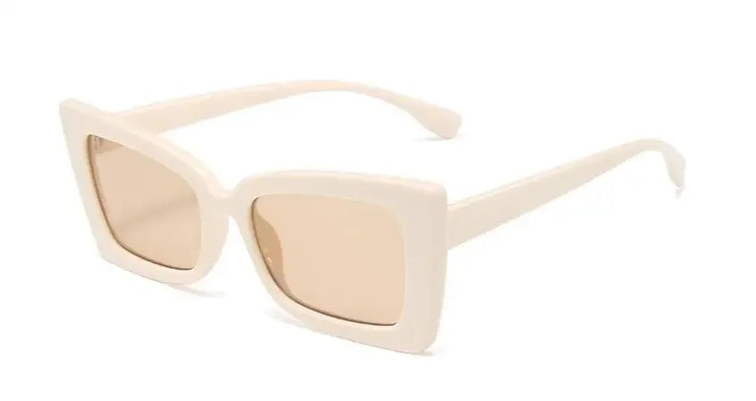 RBB Retro Square Sunglasses – Oversized Gradient Rectangle Lenses, Women’s Luxury Vintage Shades (2025 Trend)
