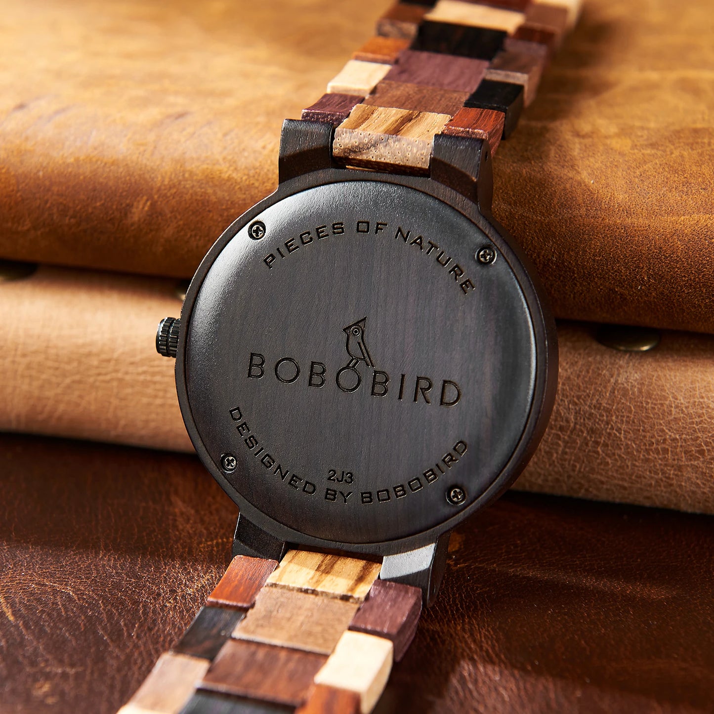 RBB Viking Wooden Wristwatch for Men – Vintage Style with Quartz Movement | Customizable