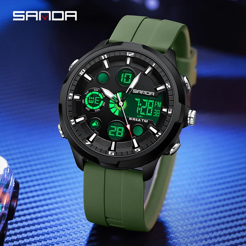 RBB Men’s Military Digital Sports Watch – 50M Waterproof Quartz Timepiece