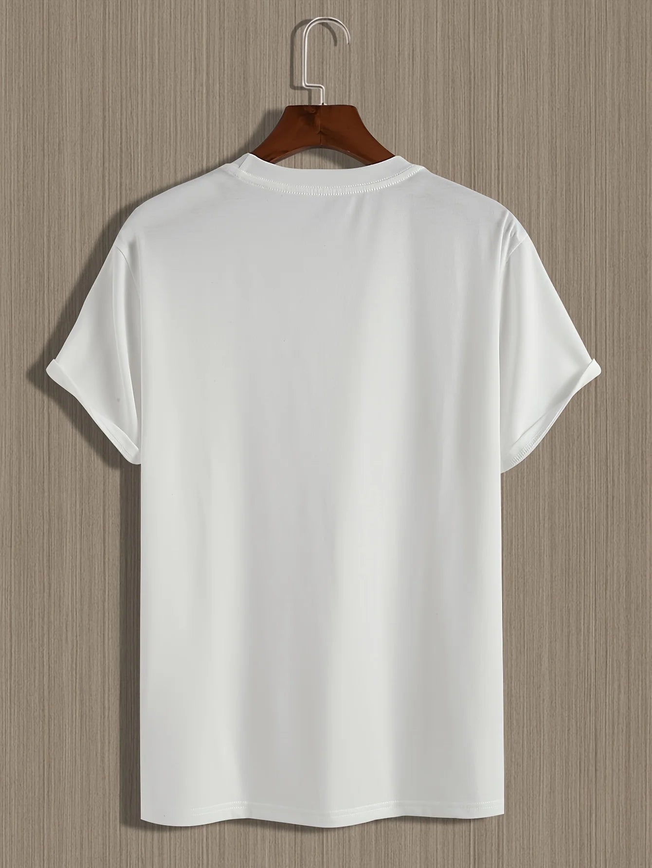 RBB Men’s 100% Cotton Summer Slim Fit PARIS Letter Print Round Neck Short Sleeve T-Shirt