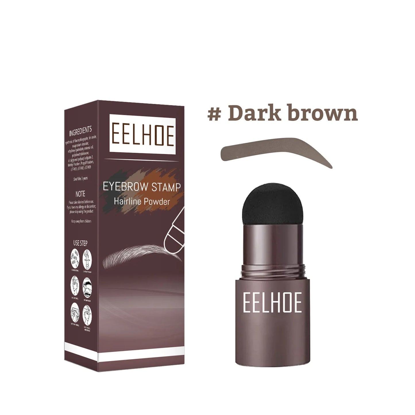 RBB One-Step Eyebrow Stamp Shaping Kit | Waterproof Brow Stamp + Brush Set for Effortless Eyebrow Perfection