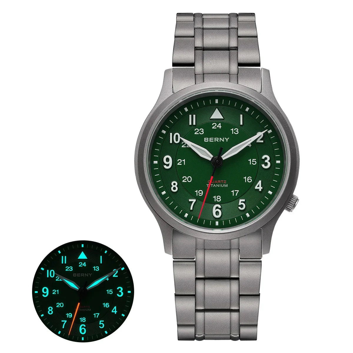 RBB Titanium Field Watch – Quartz, Sapphire, BGW9 Lume, 5ATM