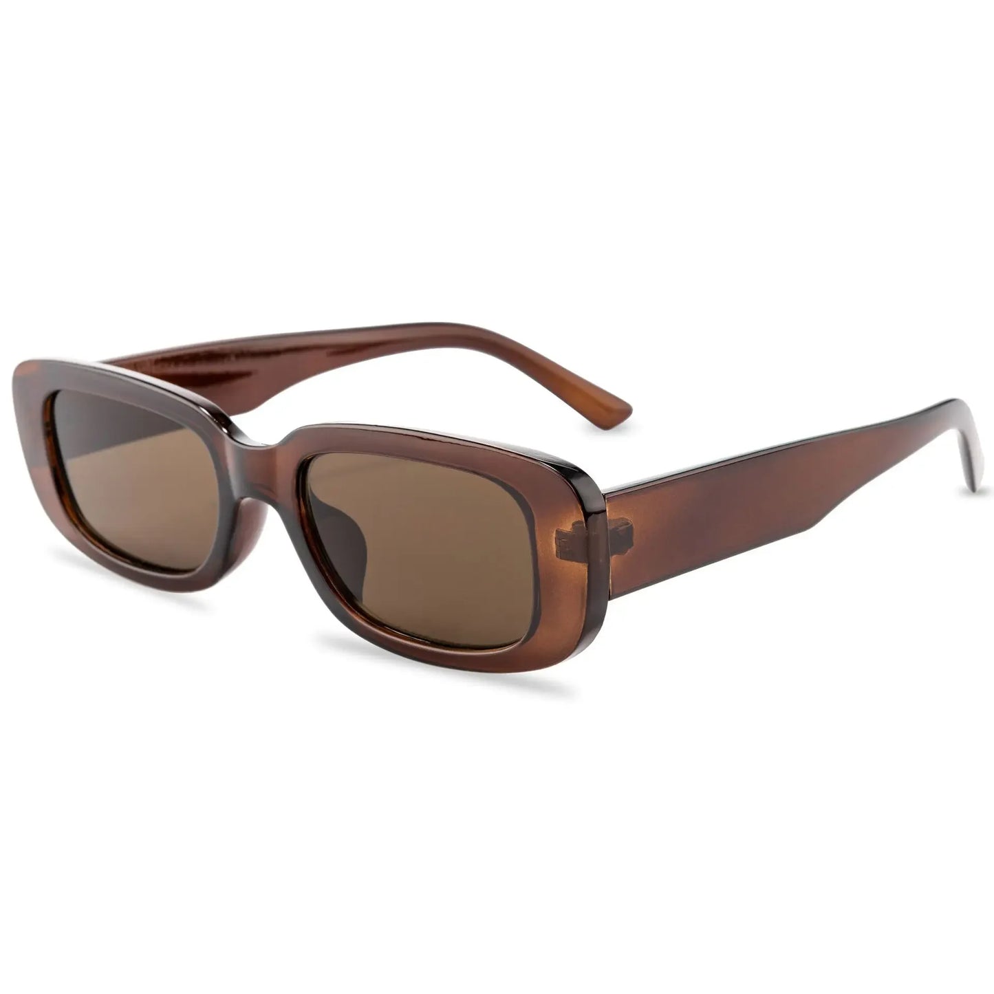RBB Vintage Oval Sunglasses – UV400 Small Rectangle Ellipse Eyewear for Women