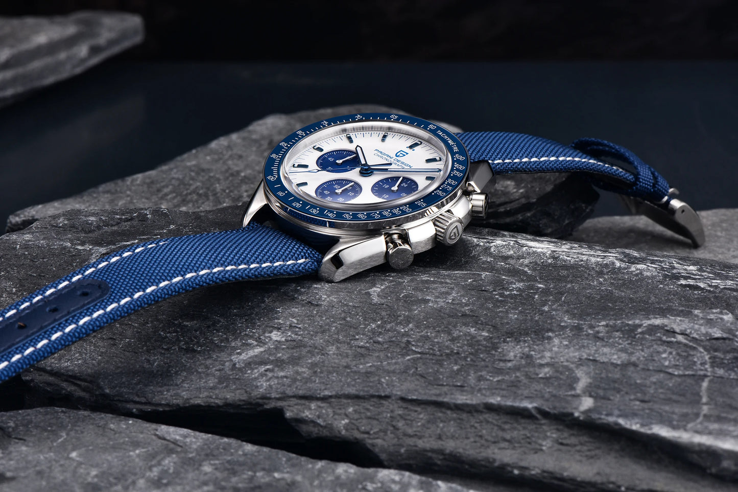 RBB PD-1701 V5 Men’s Chronograph Watch – 2024 Luxury Quartz Sports Timepiece with AR Sapphire Glass & 100M Water Resistance