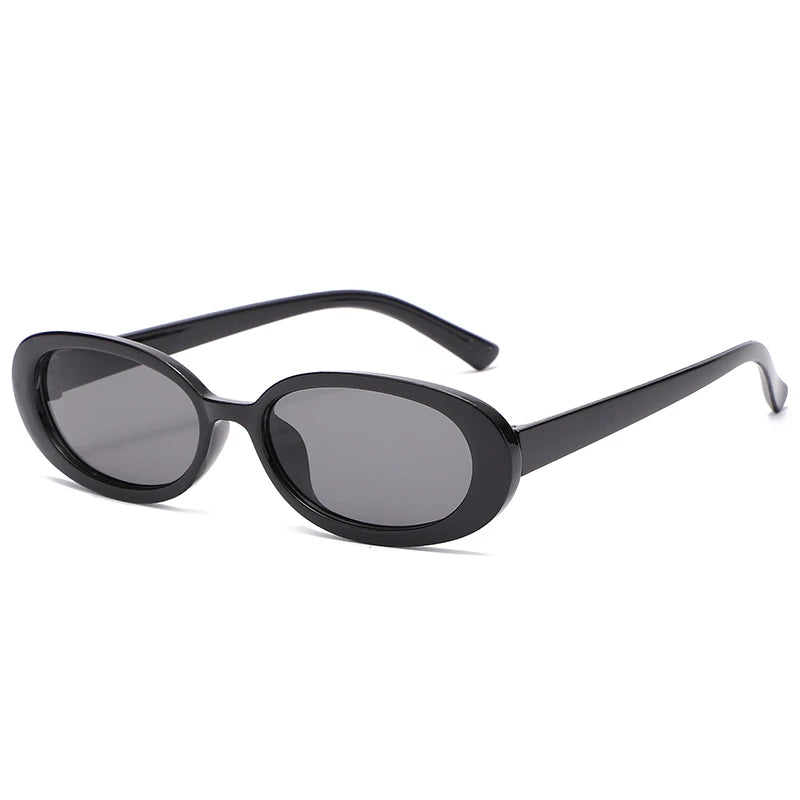 RBB 8-Piece Small Oval Vintage Sunglasses Set for Women – Retro UV400 Classic Shades