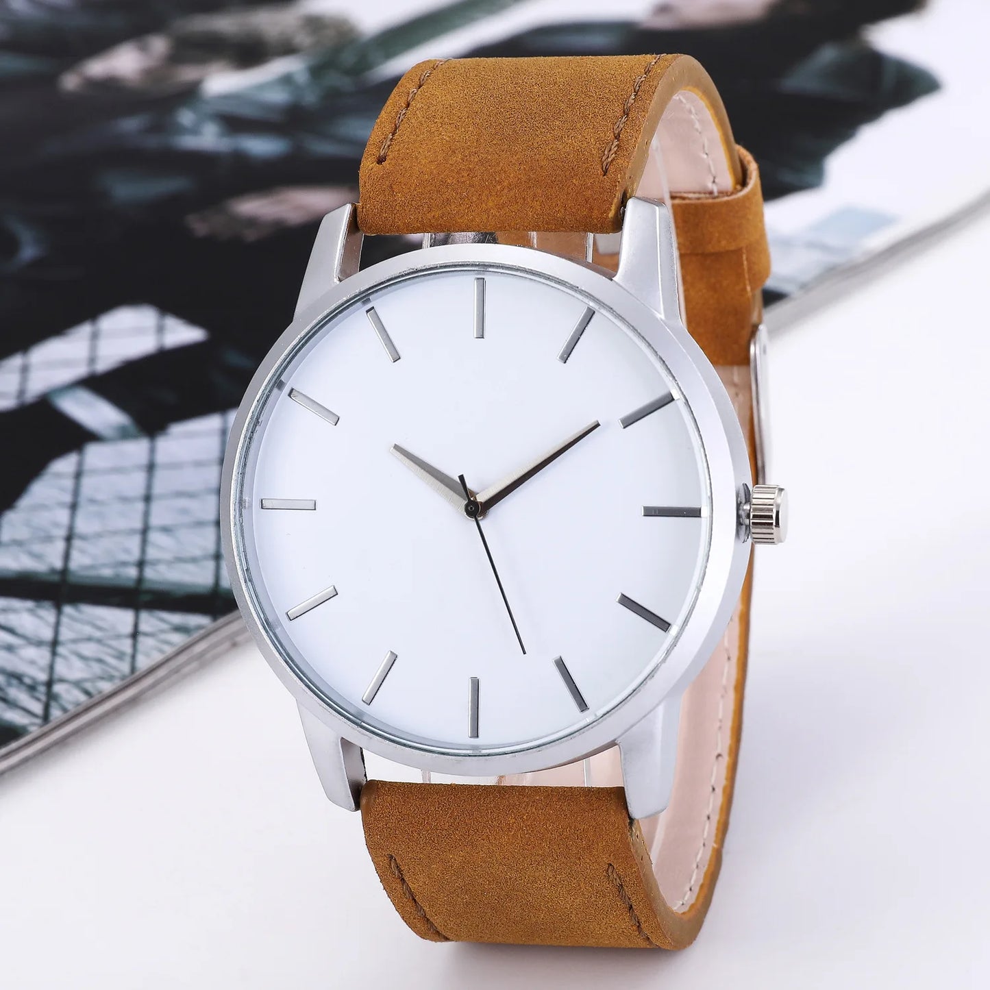 RBB Men’s Double Circle Quartz Watch – Fashion Casual, Digital Minimalist, Business & Sports Style