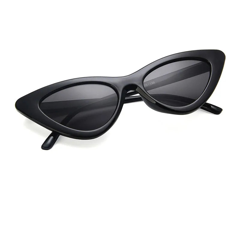 RBB Women’s Cat Eye Vintage Sunglasses – UV400 Small Triangle Leopard Frame