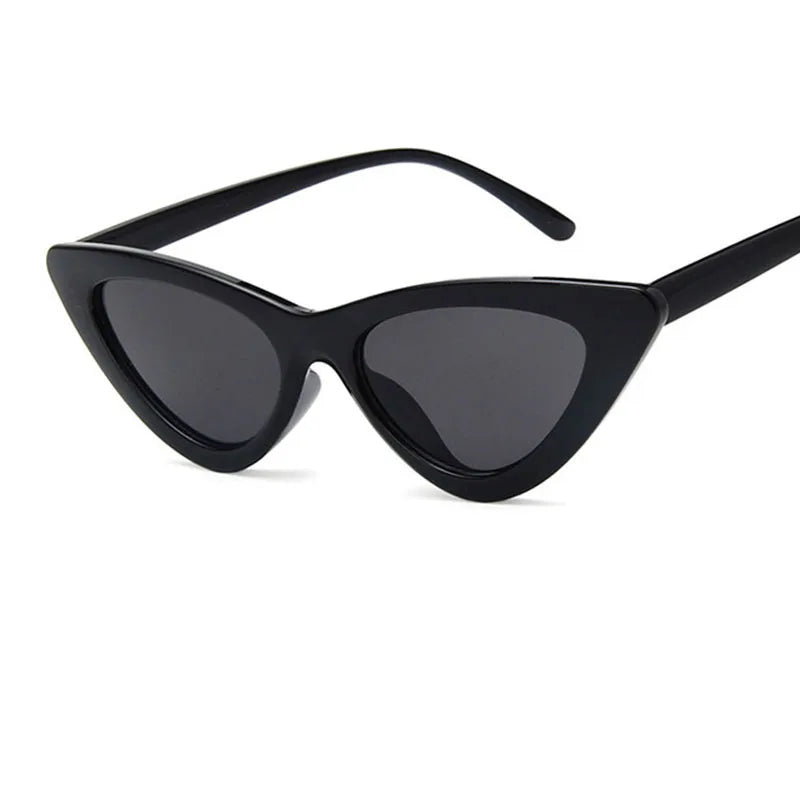 RBB Women’s Cat Eye Vintage Sunglasses – UV400 Small Triangle Leopard Frame