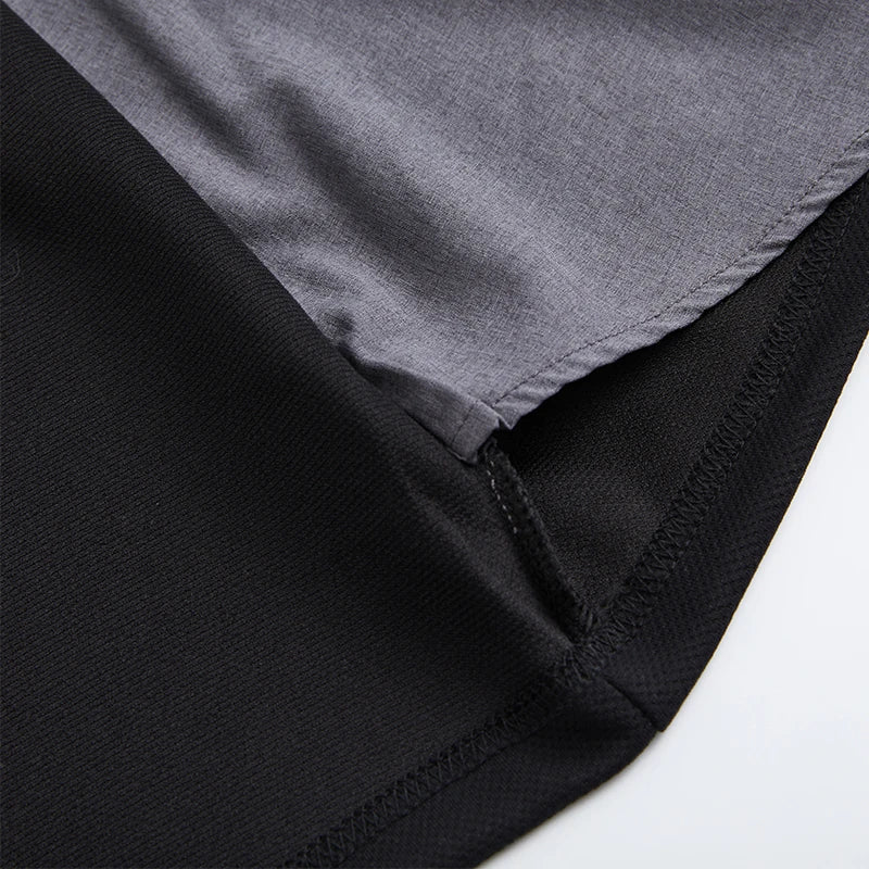 RBB Men’s Casual Long Sleeve Two-Piece Style Shirt – Comfortable Korean Fashion
