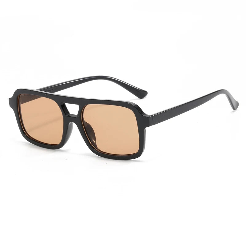 RBB Y2K Double Beam Sunglasses – Small Frame Retro UV Protection Outdoor Eyewear