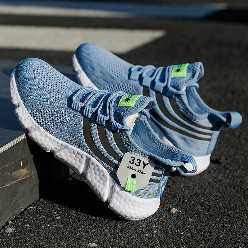 Men’s Summer Mesh Running Sneakers | Breathable, Lightweight, Casual Sport Shoes
