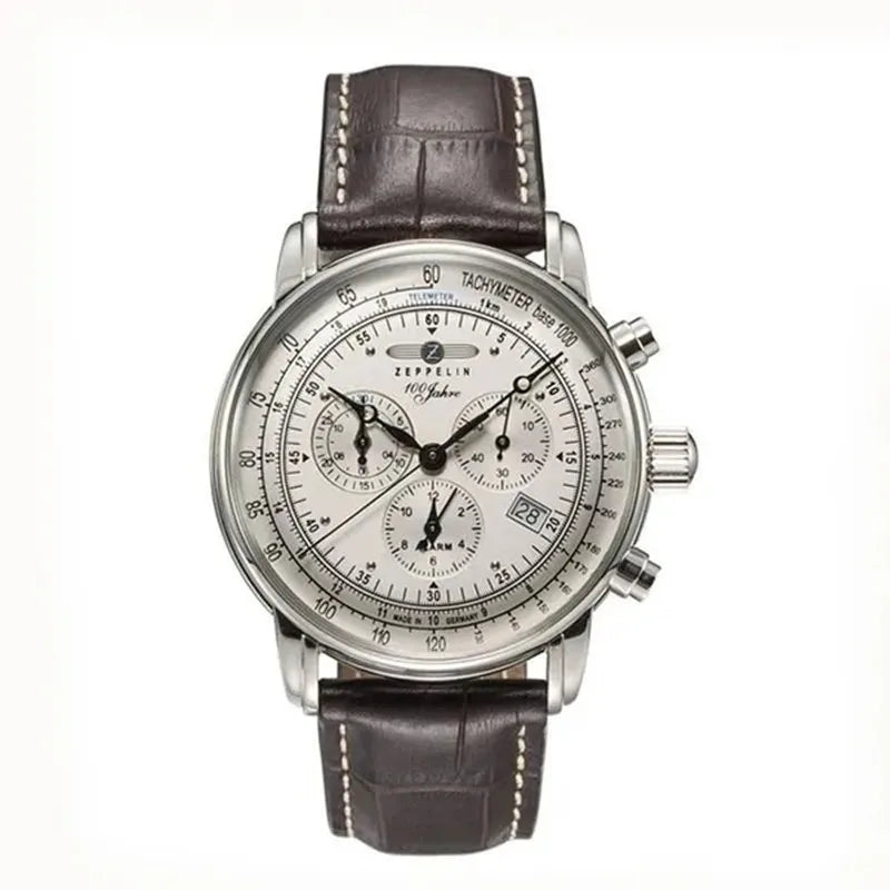 RBB Men's Luxury Quartz Watch – Leather Band, Business & Casual