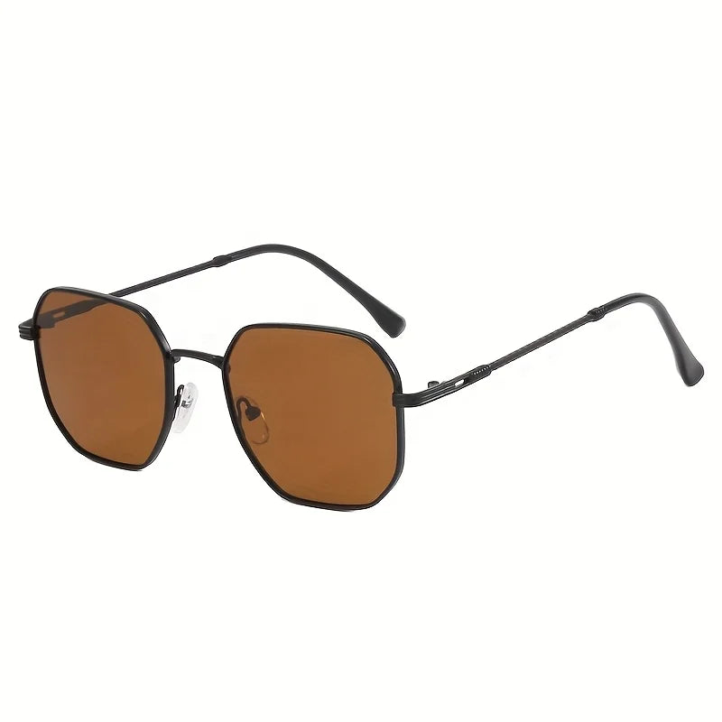 RBB European Style Fashionable Glasses – Black & Gold Borders with High-Quality Lenses (Unisex)