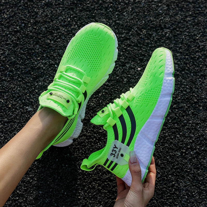 Men’s Summer Mesh Running Sneakers | Breathable, Lightweight, Casual Sport Shoes