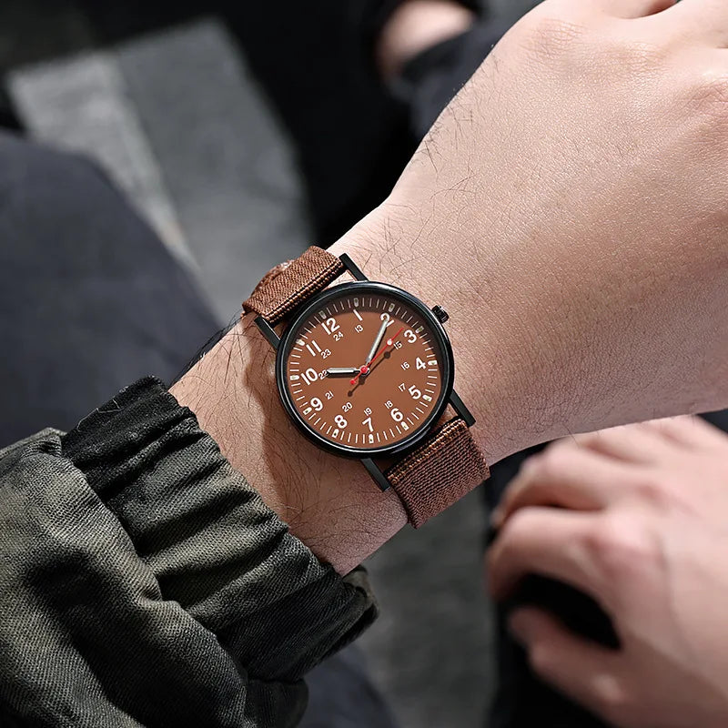 RBB Military Men’s Watch – Outdoor Sports Quartz Wristwatch with Nylon Band & Luminous Display