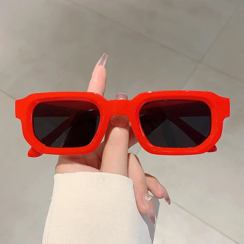 RBB Vintage Rectangle Sunglasses – Unisex Retro Luxury UV400 Fashion Eyewear