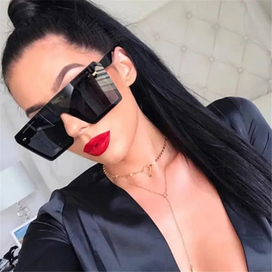 RBB Oversized Square Sunglasses – Retro Gradient UV400 Eyewear for Women & Men (2024)