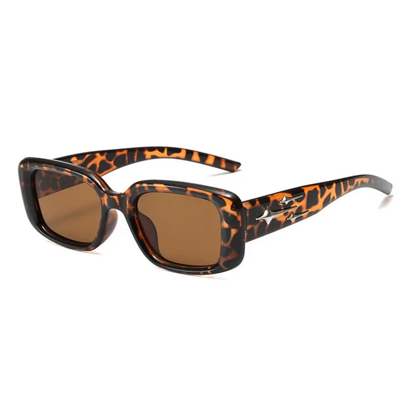 RBB Retro Y2K Small Square Cat Eye Sunglasses – Fashion Colorful Mirror Goggles for Women & Men | Sports & Punk Style