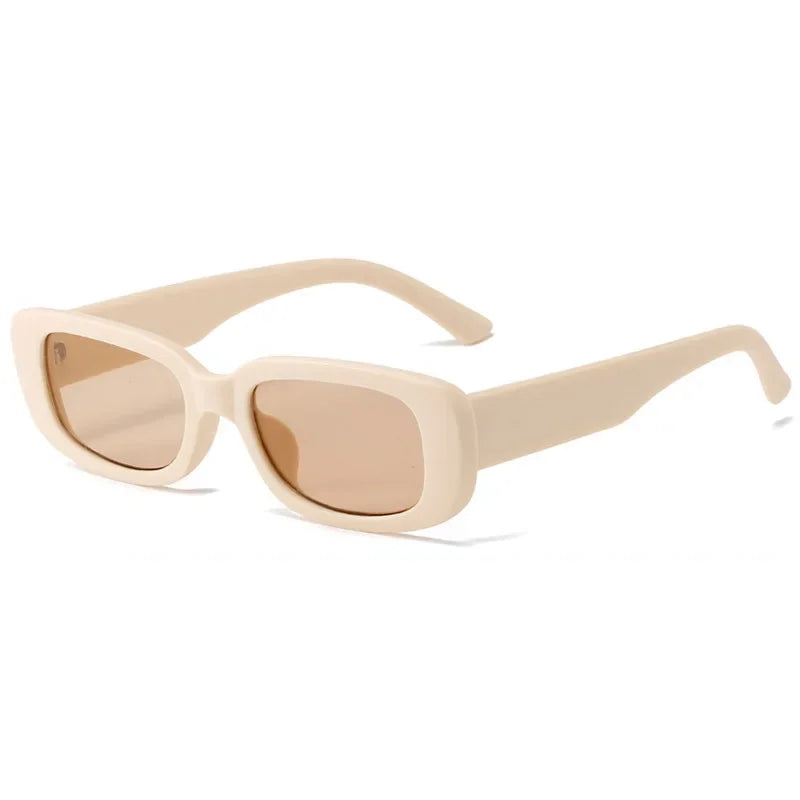 RBB Vintage Oval Sunglasses – UV400 Small Rectangle Ellipse Eyewear for Women