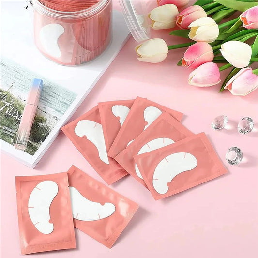 MJ 100 Pairs Eyelash Extension Eye Patches – Under Eye Pads for Lash Application