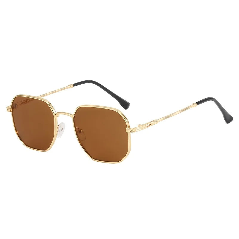 RBB European Style Fashionable Glasses – Black & Gold Borders with High-Quality Lenses (Unisex)