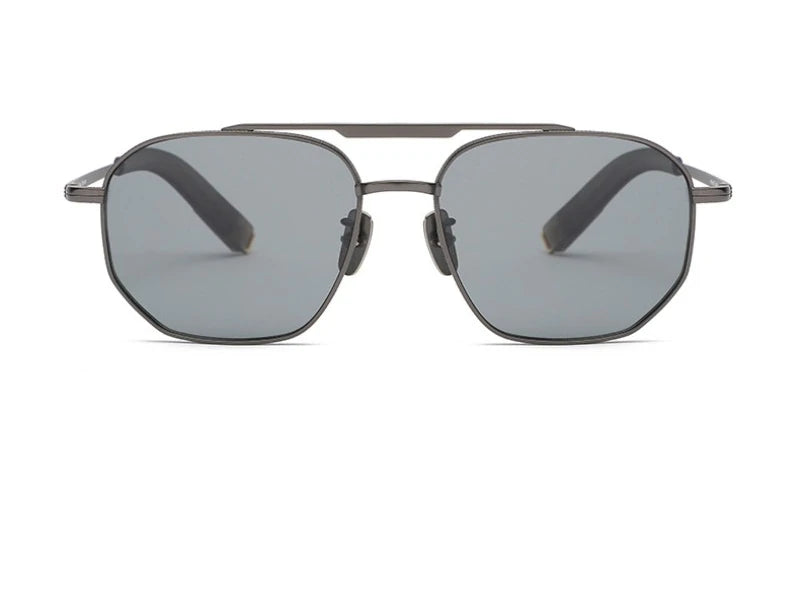 RBB Polarized Titanium Sunglasses – Handmade Square Frame Eyewear for Men & Women (Model 50003)