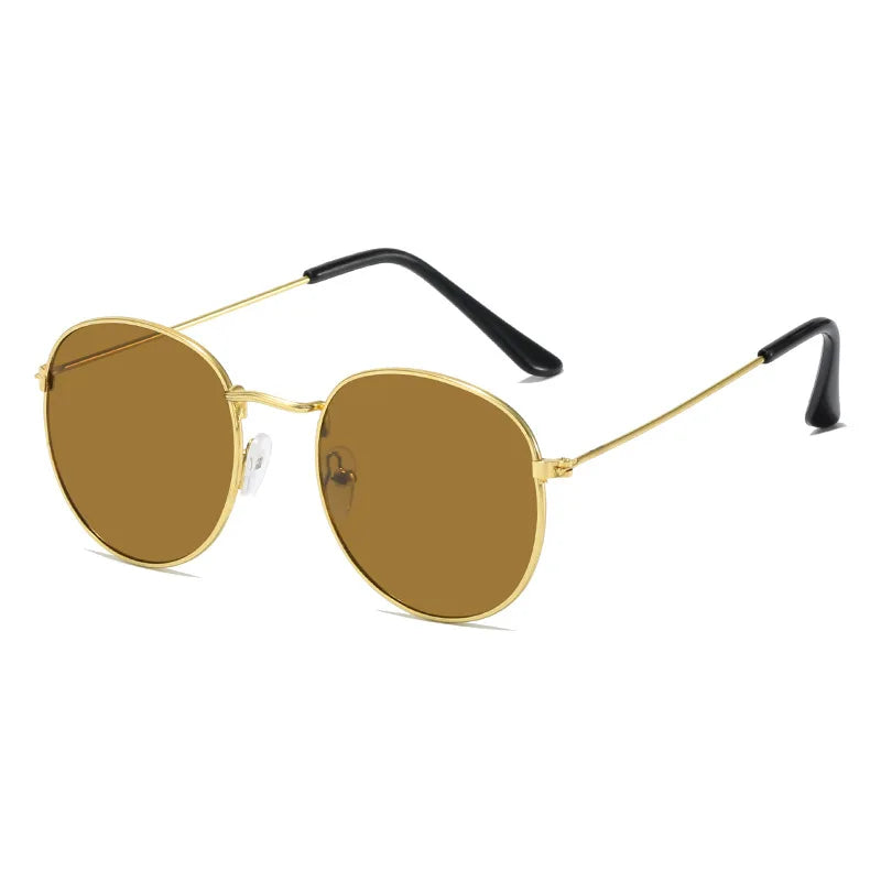RBB Retro Oval Metal Sunglasses – Women’s Classic Small Frame Designer Eyewear