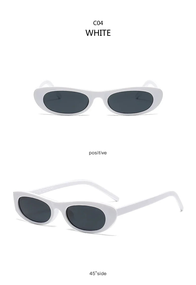 RBB Retro Oval Sunglasses for Women – 2024 Small Frame Street Style Fashion