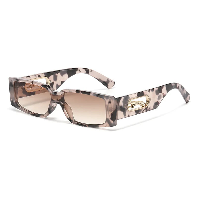 RBB Women’s Square Metal Fashion Sunglasses – Small Frame UV400 Streetwear Eyewear