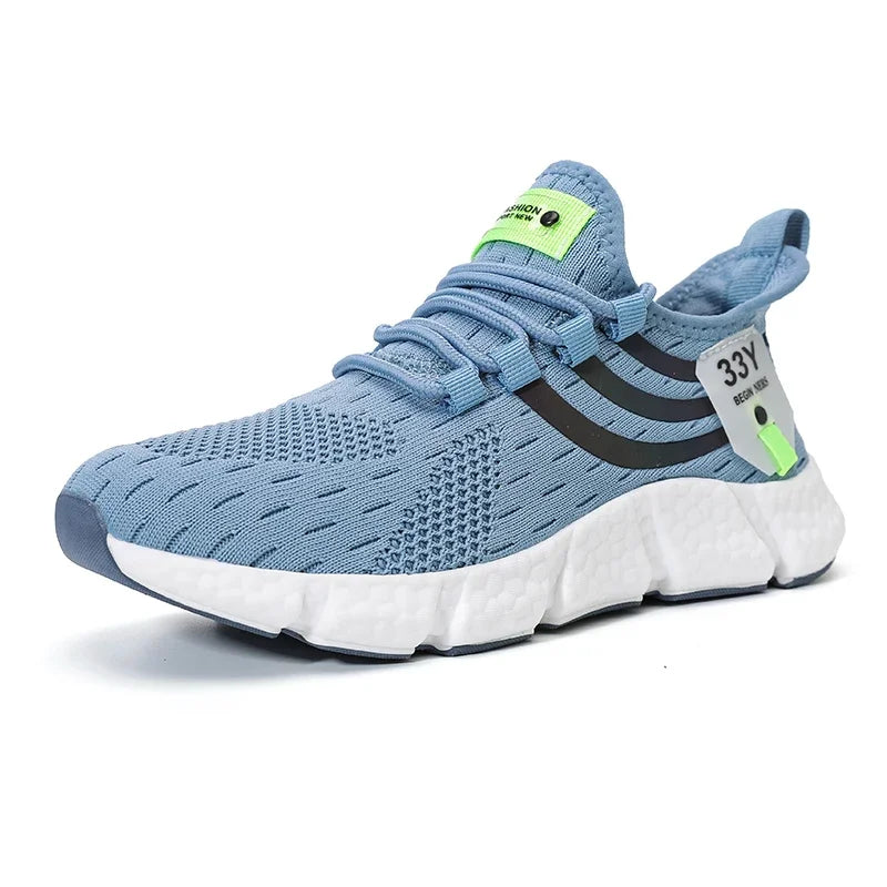 Men’s Summer Mesh Running Sneakers | Breathable, Lightweight, Casual Sport Shoes