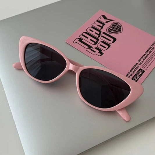 RBB 4PCS Small Cat Eye Sunglasses – Retro Hip-Hop Fashion Eyewear for Women