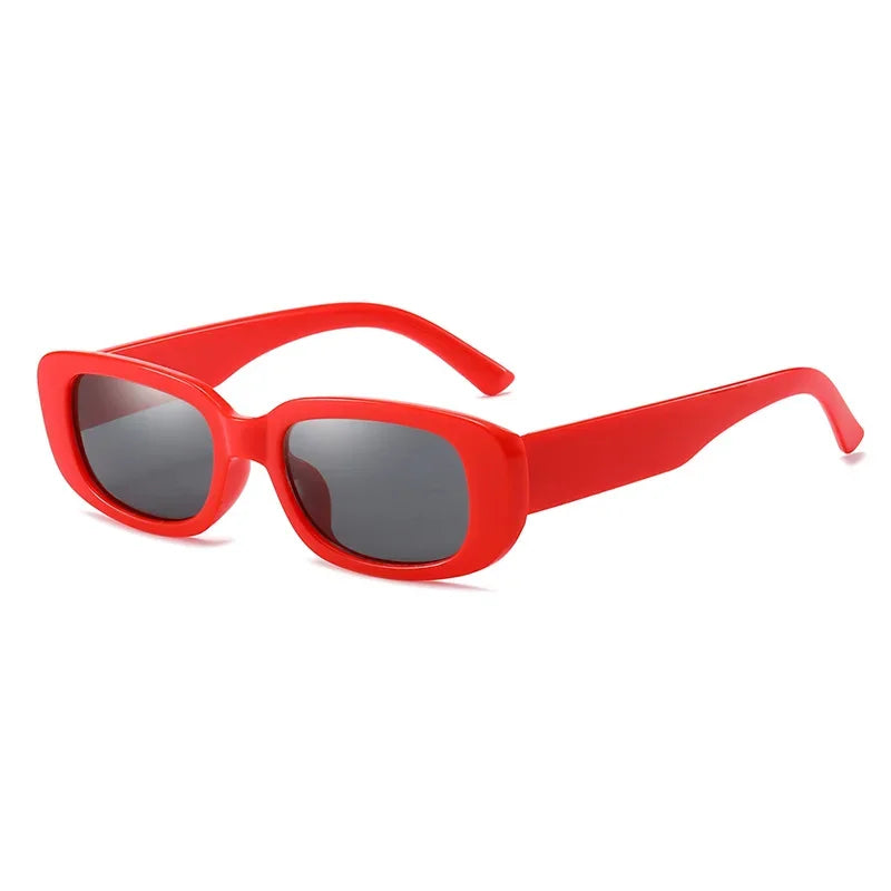 RBB Vintage Oval Sunglasses – UV400 Small Rectangle Ellipse Eyewear for Women