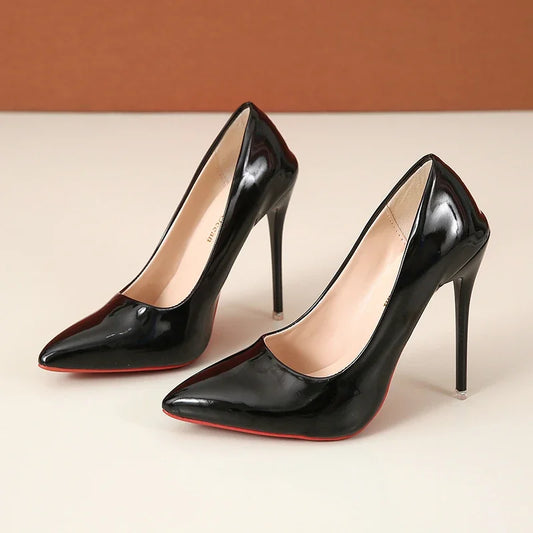 RBB Ethnic Elegance Stilettos – Sexy Pointed Toe Super High Heels with Red Bottom (Plus Sizes 44–45)