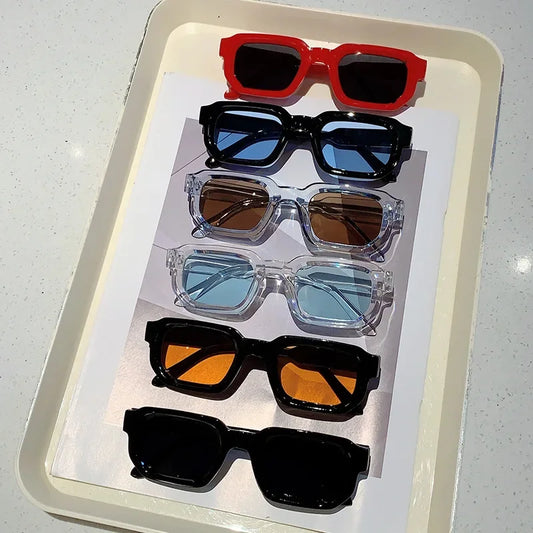 RBB Vintage Rectangle Sunglasses – Unisex Retro Luxury UV400 Fashion Eyewear