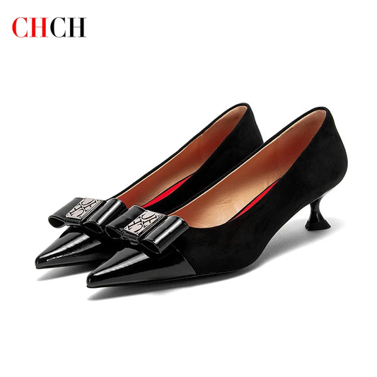 RBB Women’s 5cm Winter Velvet High Heels – Business & Dinner Shoes, Black