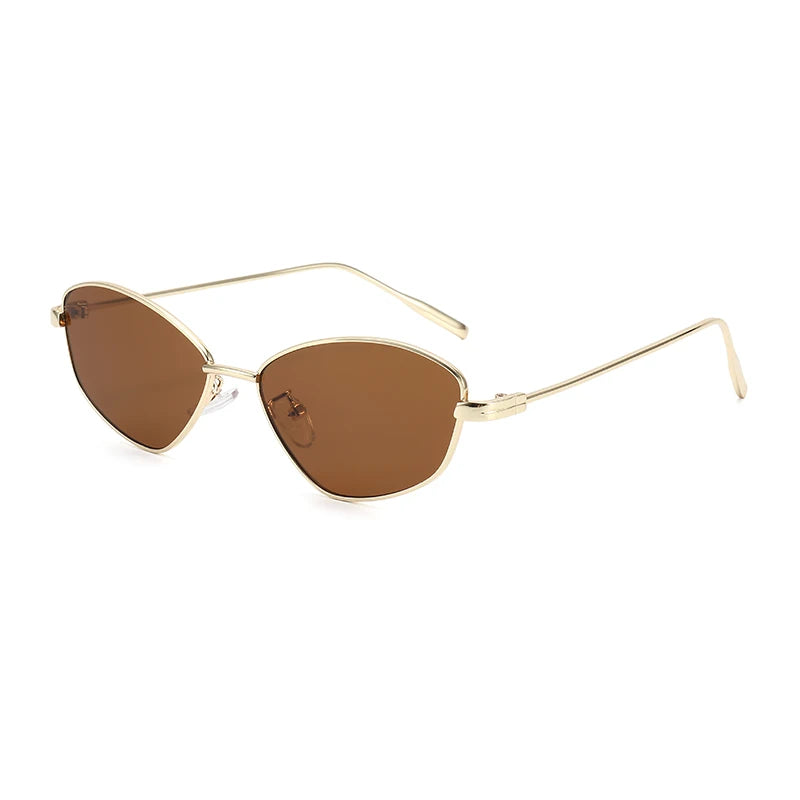 RBB Metal Cat-Eye Small Frame Sunglasses – Stylish & Versatile Alloy Sunnies