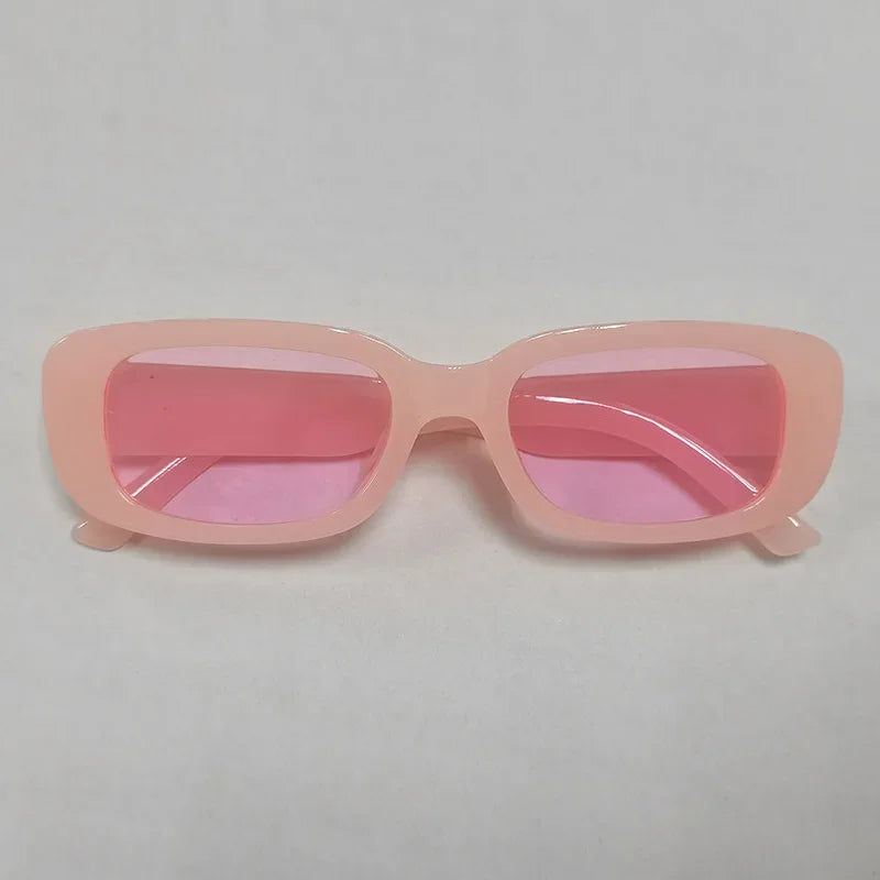 RBB Vintage Oval Sunglasses – UV400 Small Rectangle Ellipse Eyewear for Women