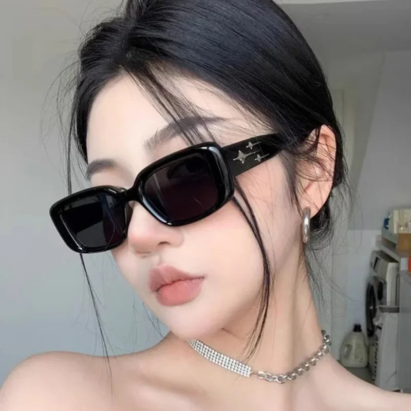 RBB Retro Y2K Small Square Cat Eye Sunglasses – Fashion Colorful Mirror Goggles for Women & Men | Sports & Punk Style
